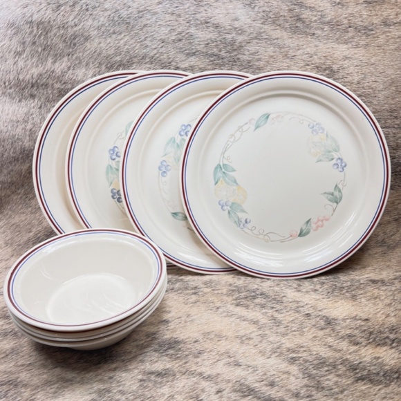 Corelle Abundance Dinner Plates & Bowls - Picture 1 of 5